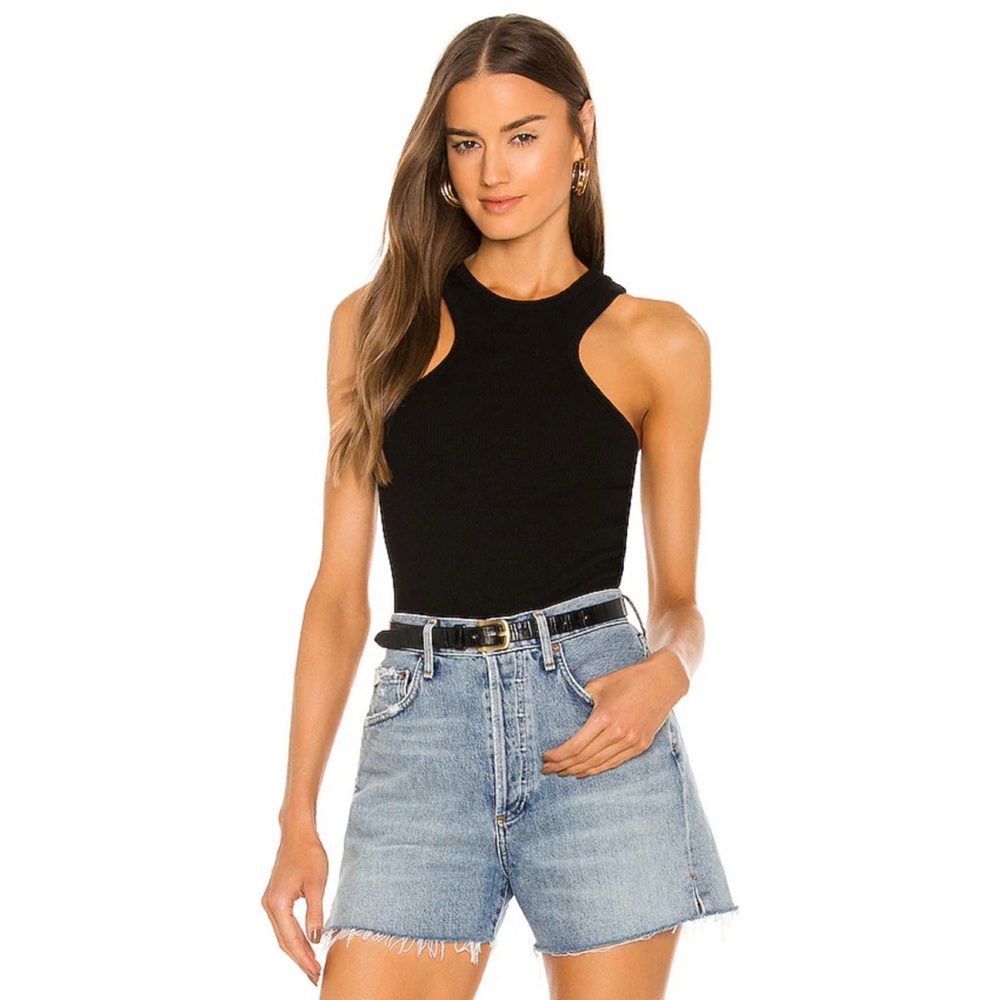 AGOLDE Bea Rib Knit Cut-Out Tank! Sz S!